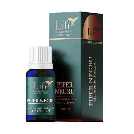 Ulei volatil de Piper Negru, 10 ml, Dvr Pharma