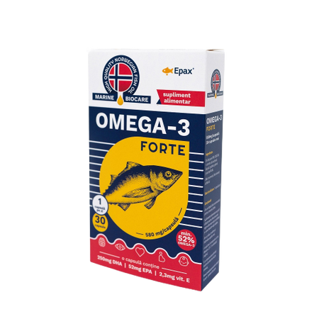 Omega 3 Forte Marine Biocare Epax, 30 capsule, Phyto Biocare