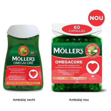 Omegacore, 60 capsule moi, Moller's 649896
