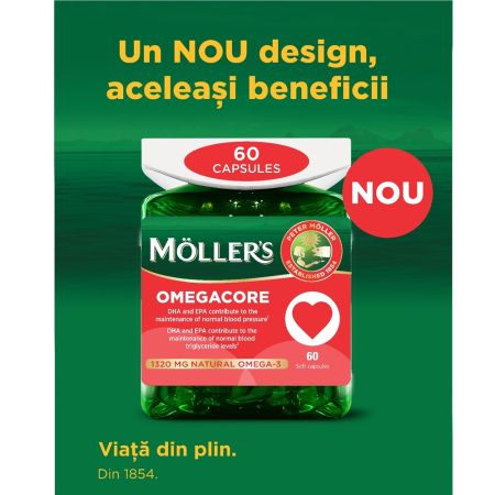 Omegacore, 60 capsule moi, Moller's 649897