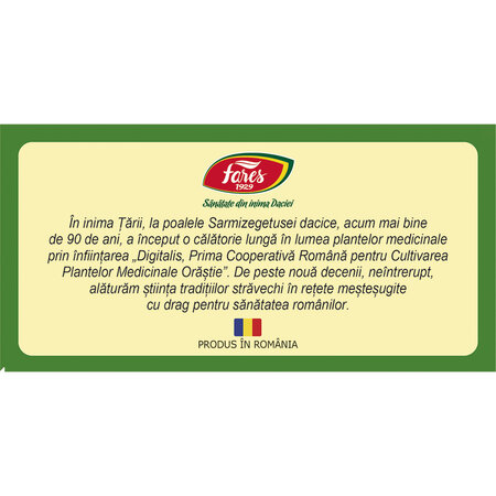 Ceai de Sunatoare, 80 plicuri, Fares 624074