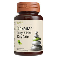 Ginkana Ginkgo Biloba Forte, 80 mg, 30 comprimate, Alevia