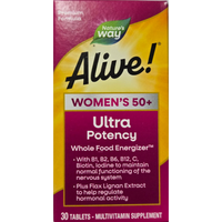 Multivitamine pentru femei Alive Women' s 50+ Ultra Potency Nature's Way, 30 tablete, Secom