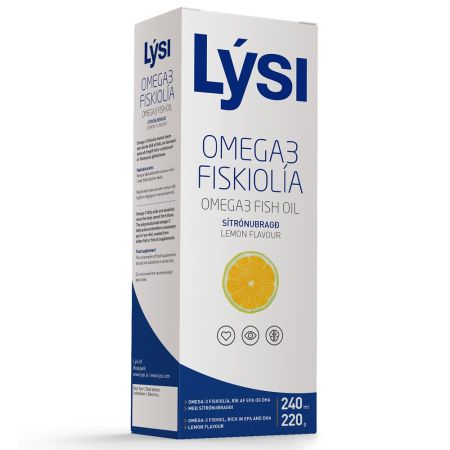 Ulei pur de peste cu aroma naturala de lamaie Omega 3, 240 ml, Lysi