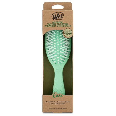 Perie de par infuzata cu ulei de arbore de ceai Go Green Treatment and Shine Brush-Te, Wet Brush 