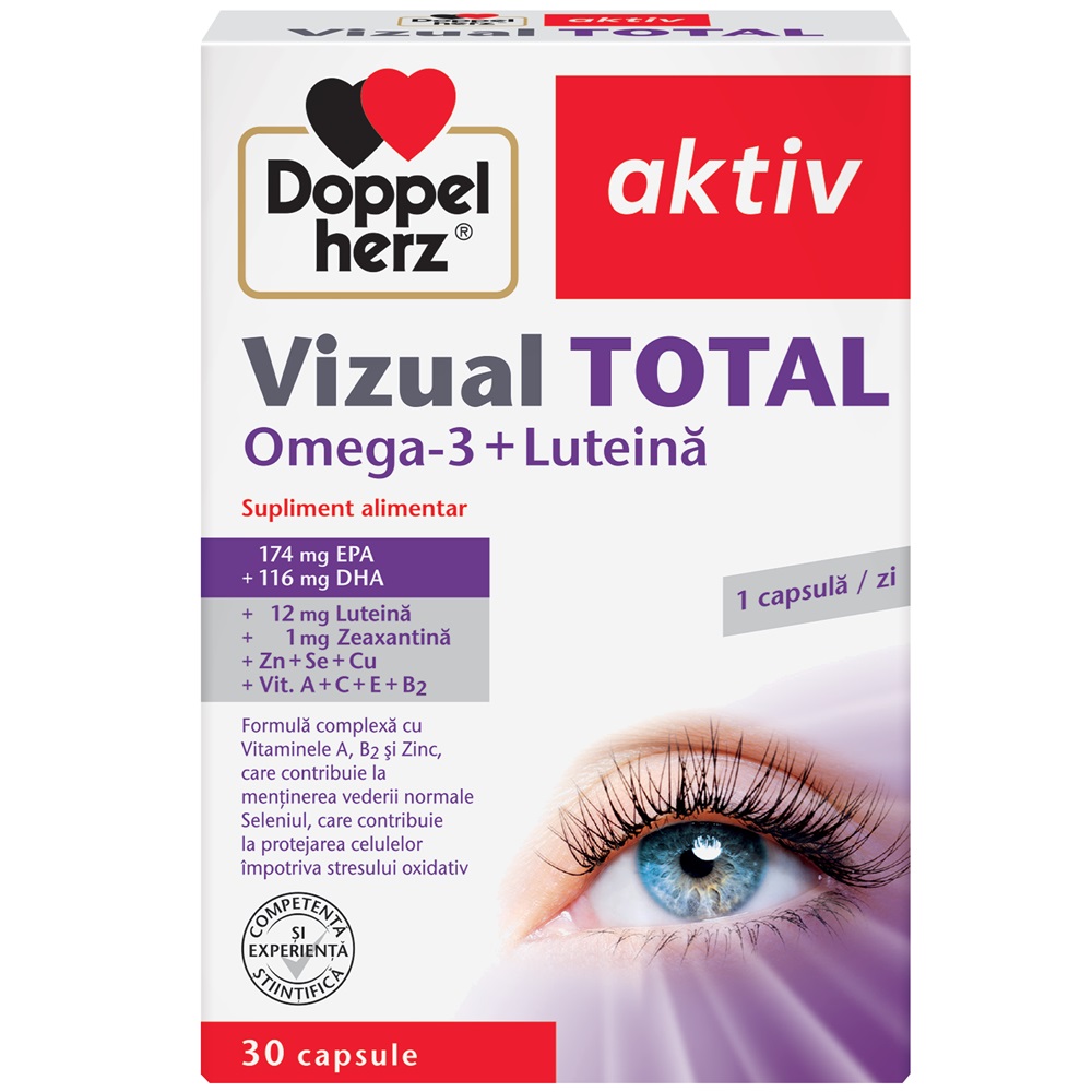 Vizual Total cu Omega 3 si Luteina Aktiv, 30 capsule, Doppelherz