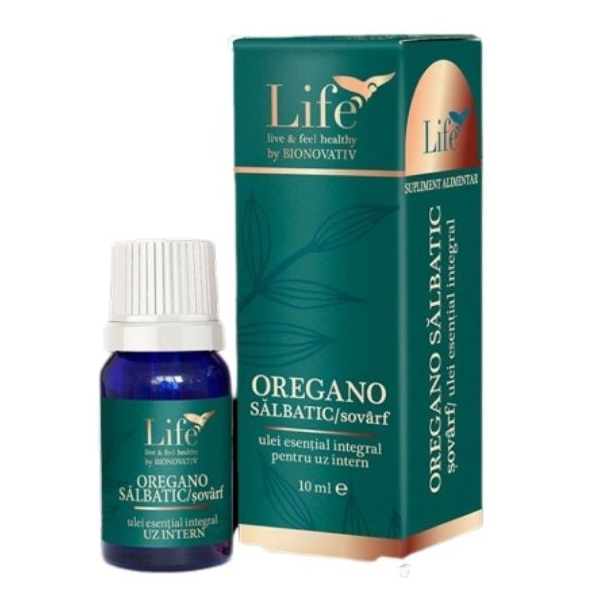 Ulei esential integral de oregano salbatic, 10 ml, Bionovativ