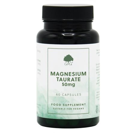 Magneziu (taurat), 50 mg, 60 capsule vegetale, G&G