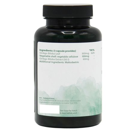 Ginkgo Biloba, 400 mg, 120 capsule vegetale, G&G 647785