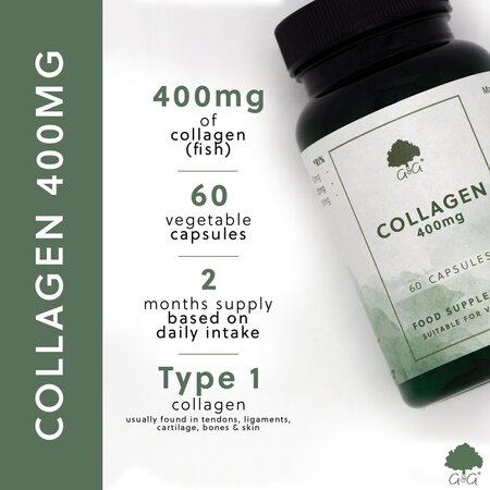 Collagen, 400 mg, 60 capsule, G&G 682176