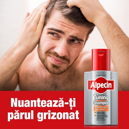 Sampon cu cofeina pentru parul inchis la culoare Tuning, 200 ml, Alpecin 721312