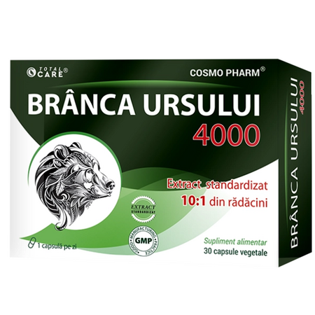 Branca Ursului 4000, 30 capsule vegetale, Cosmopharm