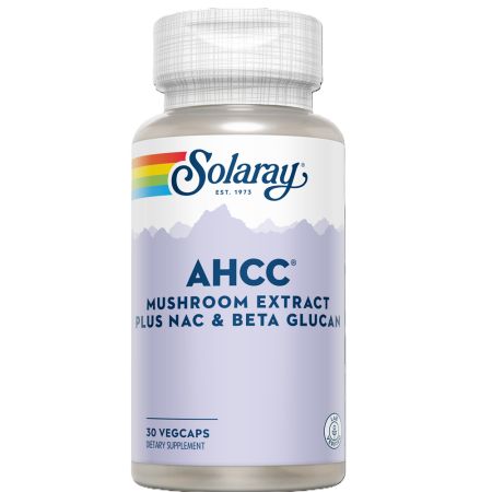 AHCC plus NAC & Beta Glucan Solaray, 30 capsule, Secom