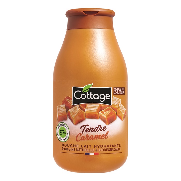 Lapte de dus hidratant Sweet Caramel, 250 ml, Cottage