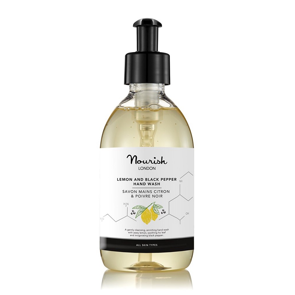 Sapun lichid Lemon and Black Pepper Hand Wash, 300 ml, Nourish London