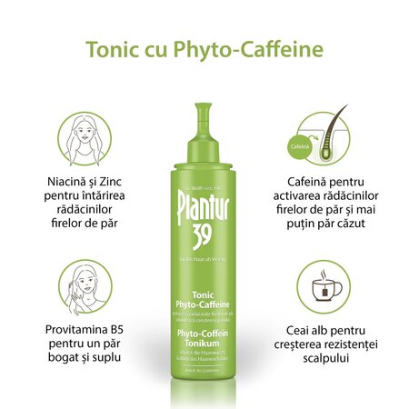 Tonic impotriva caderii parului Phyto-Caffeine Tonikum Plantur 39, 200 ml, Dr. Kurt Wolff 721605