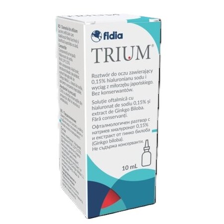 Solutie oftalmica Trium Free, 10 ml, Fidia