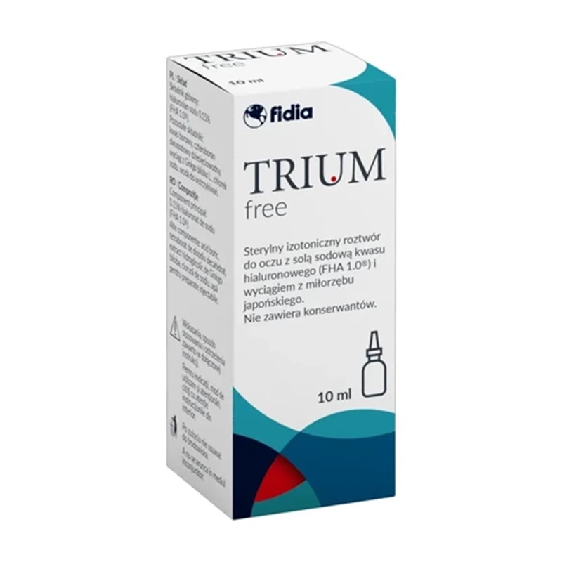 Solutie oftalmica Trium Free, 10 ml, Fidia