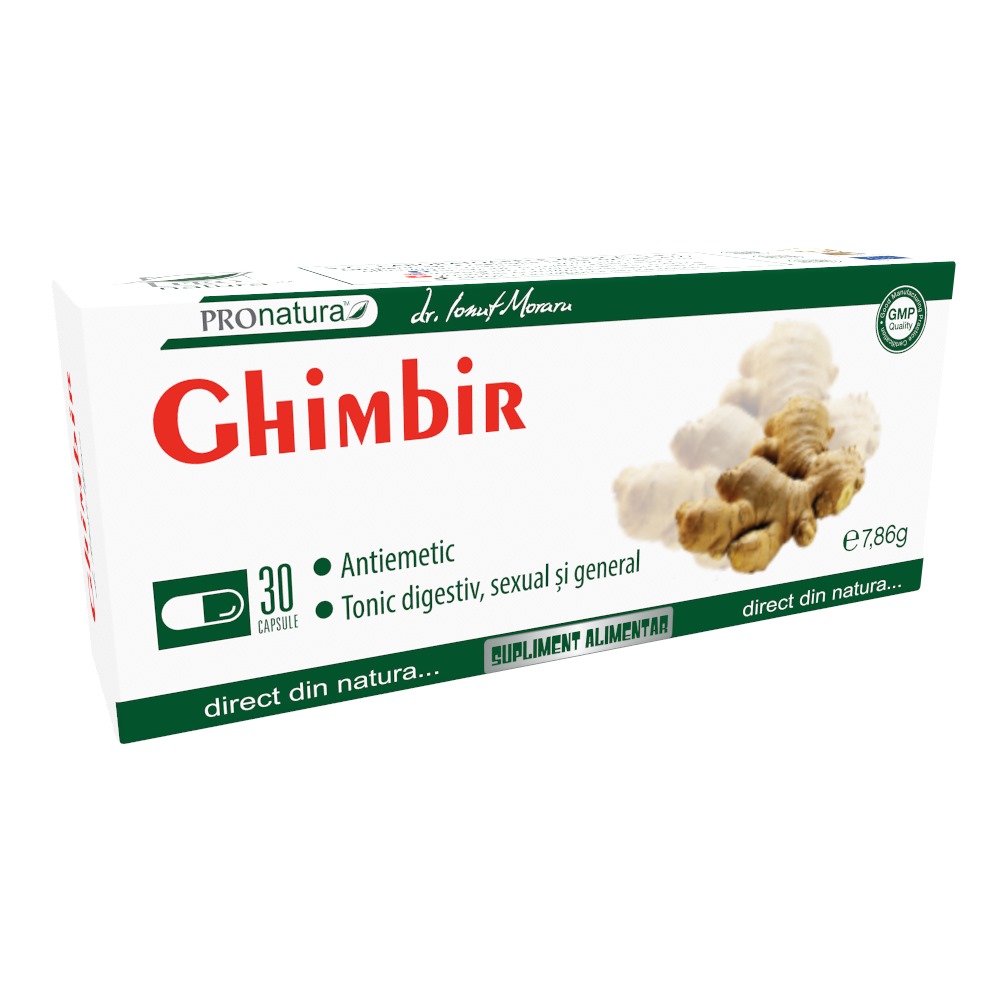 Ghimbir, 30 capsule, Pro Natura