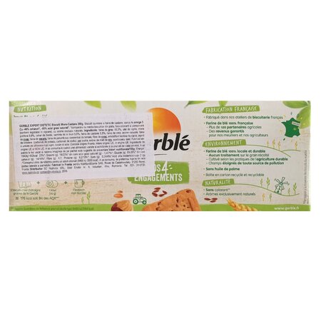 Biscuiti cu miere si faina de castane, 200 g, Gerble 604029