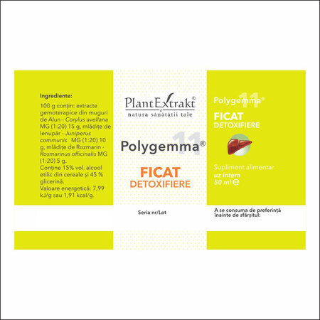 Polygemma 11 Ficat detoxifiere, 50 ml, Plant Extrakt 731421