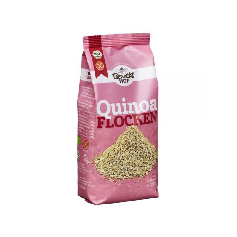 Fulgi bio de quinoa fara gluten, 250 g, Bauckhof