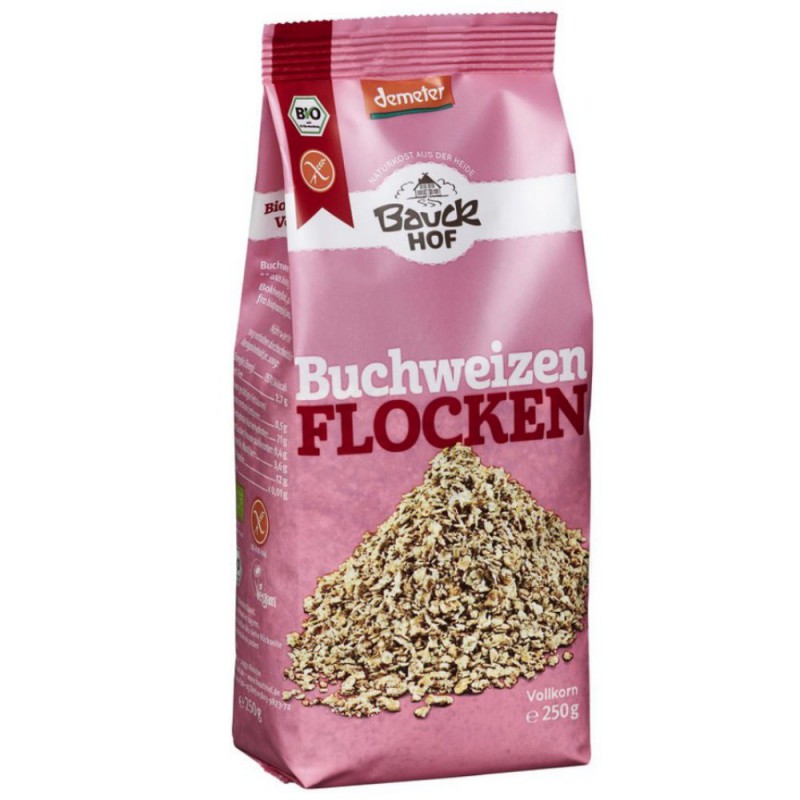 Fulgi bio de hrisca fara gluten, 250g, Bauckhof