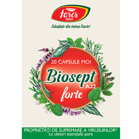 Biosept Forte A22, 20 capsule, Fares 614399