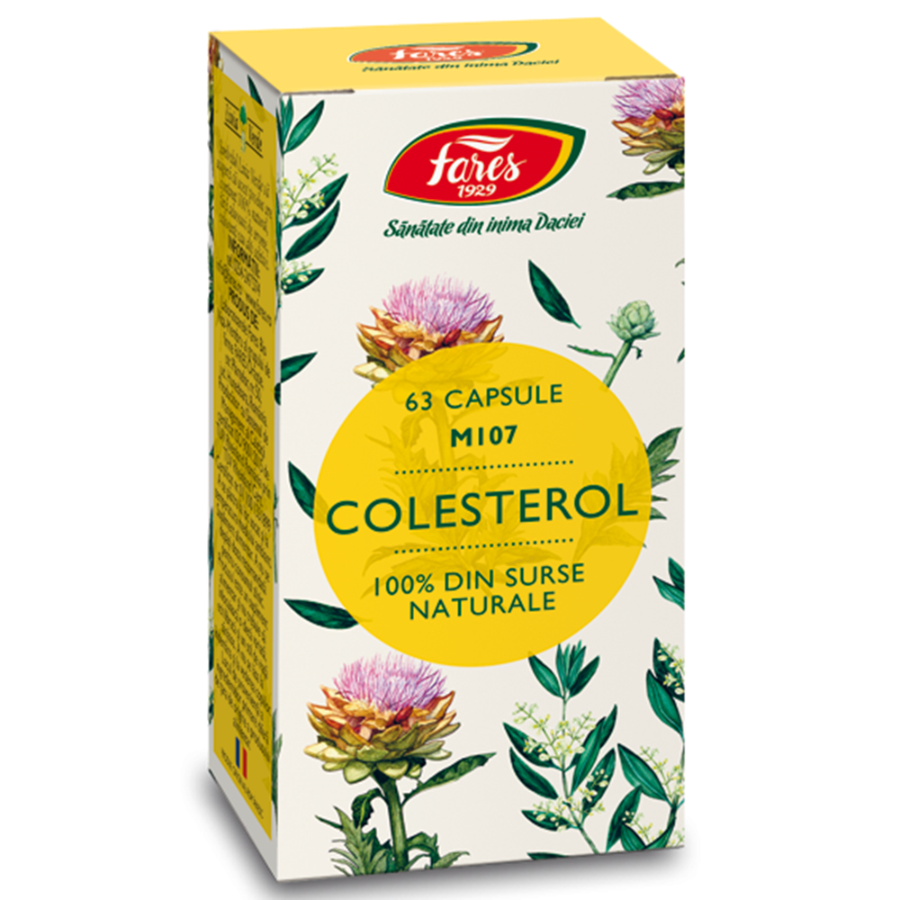 Colesterol M107, 63 capsule, Fares