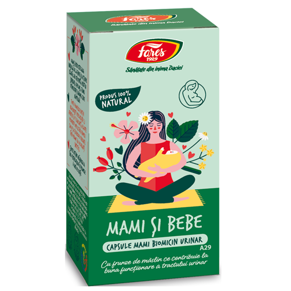 Biomicin Urinar Mami si Bebe A29, 30 capsule, Fares