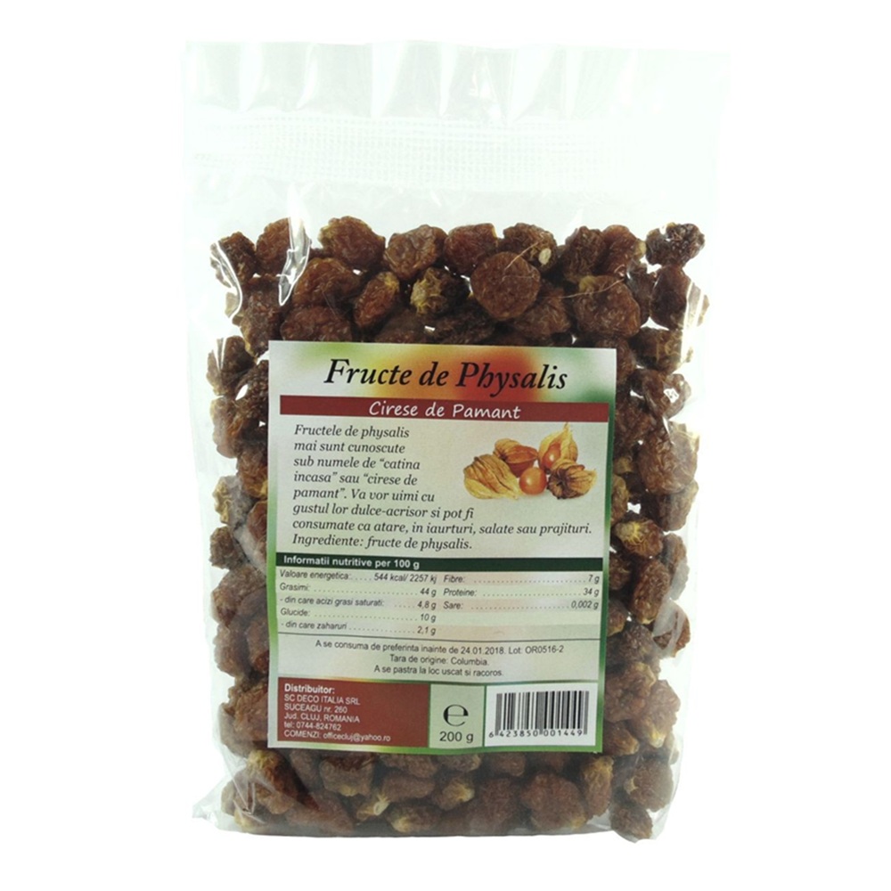 Fructe de Physalis uscate, 200 g, Deco Italia