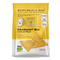 Sanatele bio din linte si piper, 40 g, Republica Bio