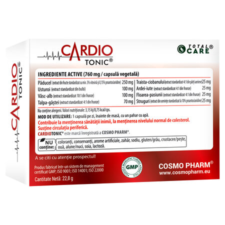Cardio Tonic, 30 capsule vegetale, Cosmopharm 755347