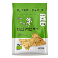 Sanatele bio din mazare si linte, 40 g, Republica Bio