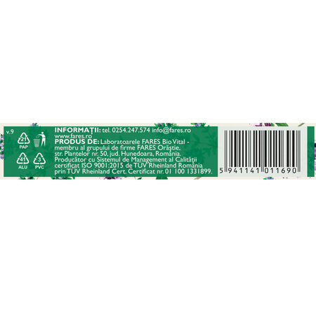 Biomicin urinar A20, 15 capsule, Fares 614252