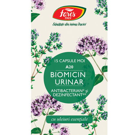 Biomicin urinar A20, 15 capsule, Fares 614254