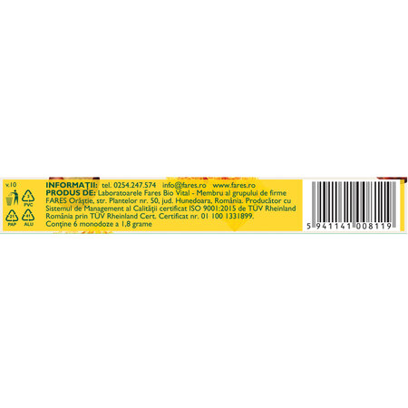 Hemorsan crema solida, 6 monodoze, Fares 614193