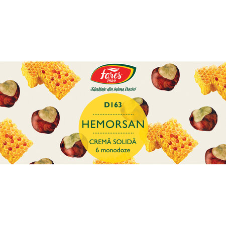 Hemorsan crema solida, 6 monodoze, Fares 614195
