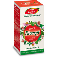 Sirop cu miere si propolis Biosept A13, 100 ml, Fares