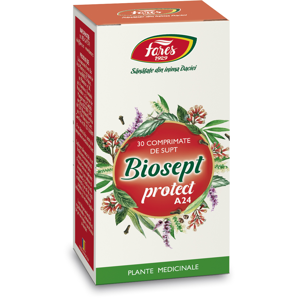 Biosept Plus (A24) Biosept Protect A24, 30 comprimate, Fares