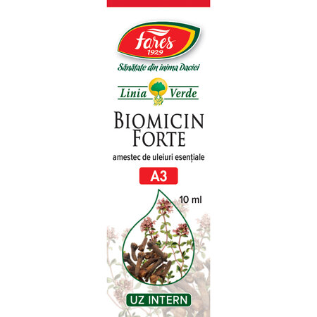 Ulei Biomicin Forte A3, 10 ml, Fares 620863