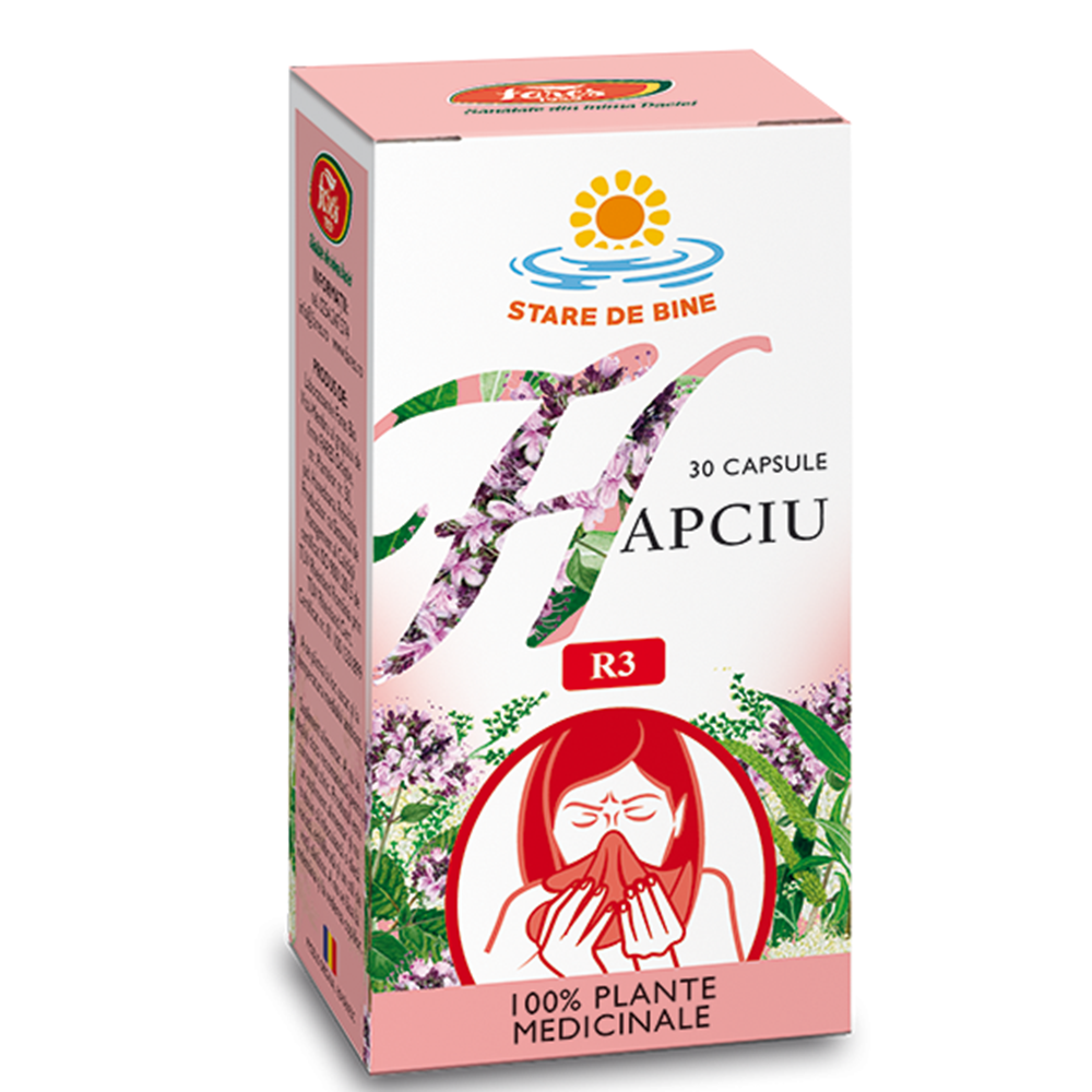 Hapciu raceala si gripa, R3, 30 capsule, Fares