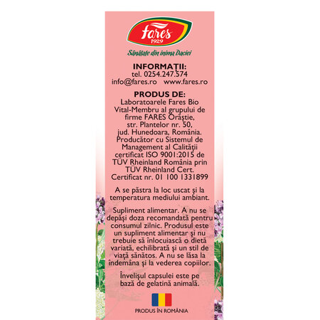 Hapciu raceala si gripa, R3, 30 capsule, Fares 614037
