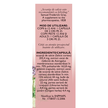 Hapciu raceala si gripa, R3, 30 capsule, Fares 614036