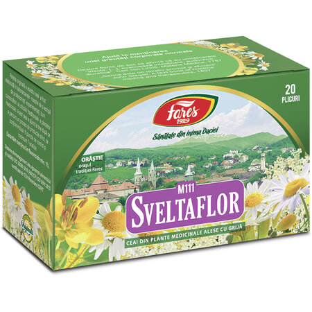 Ceai Sveltaflor,  M111, 20 plicuri, Fares