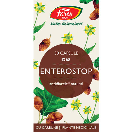 Enterostop, D68, 30 capsule, Fares 614100