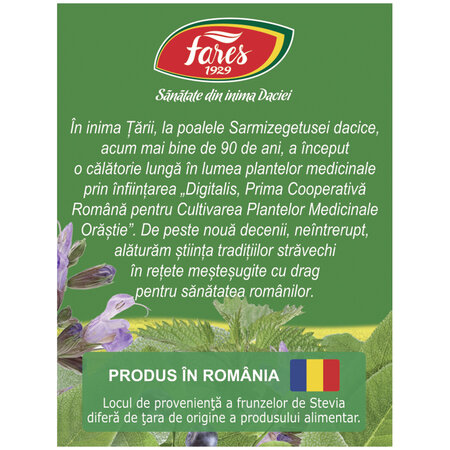 Ceai Glicostat, M95, 20 plicuri, Fares 623549