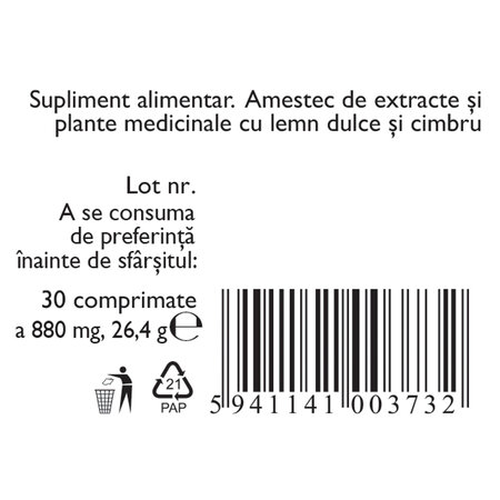 Plantusin pentru gat R13, 30 comprimate de supt, Fares 614045