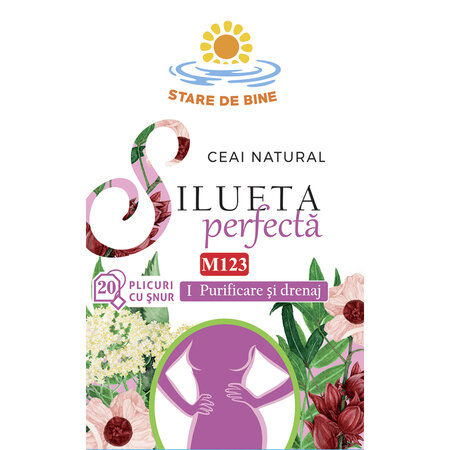 Ceai Silueta perfecta 1, purificare si drenaj M123, 20 plicuri, Fares 623459