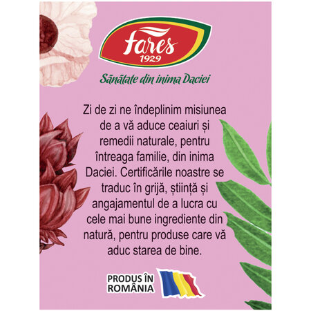 Ceai Silueta perfecta 1, purificare si drenaj M123, 20 plicuri, Fares 623462